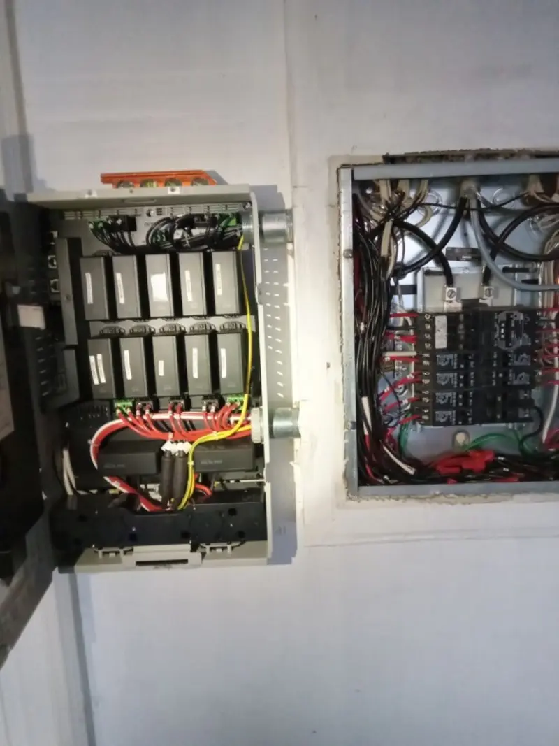 Electrical panel upgrade completed for Security Camera Wiring in Tonawanda
